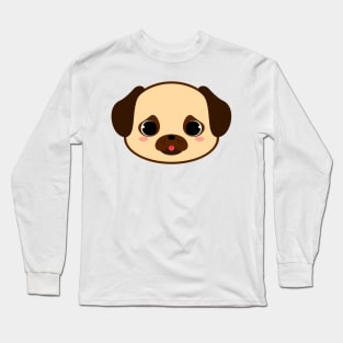 Cute Pug Dog Long Sleeve T-Shirt